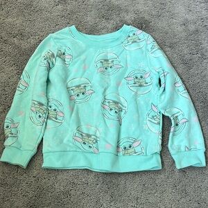 disney star wars grogu toddler sweater size 4t